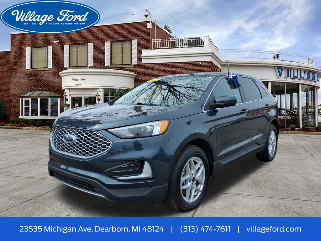 Blue Metallic 2024 Ford Edge SEL AWD SUV / Crossover All-Wheel Drive 8-Speed Automatic