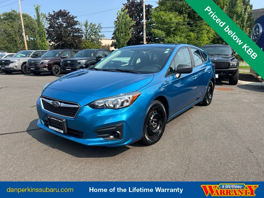 Island Blue Pearl 2018 Subaru Impreza Hatchback All-Wheel Drive 5-Speed Manual