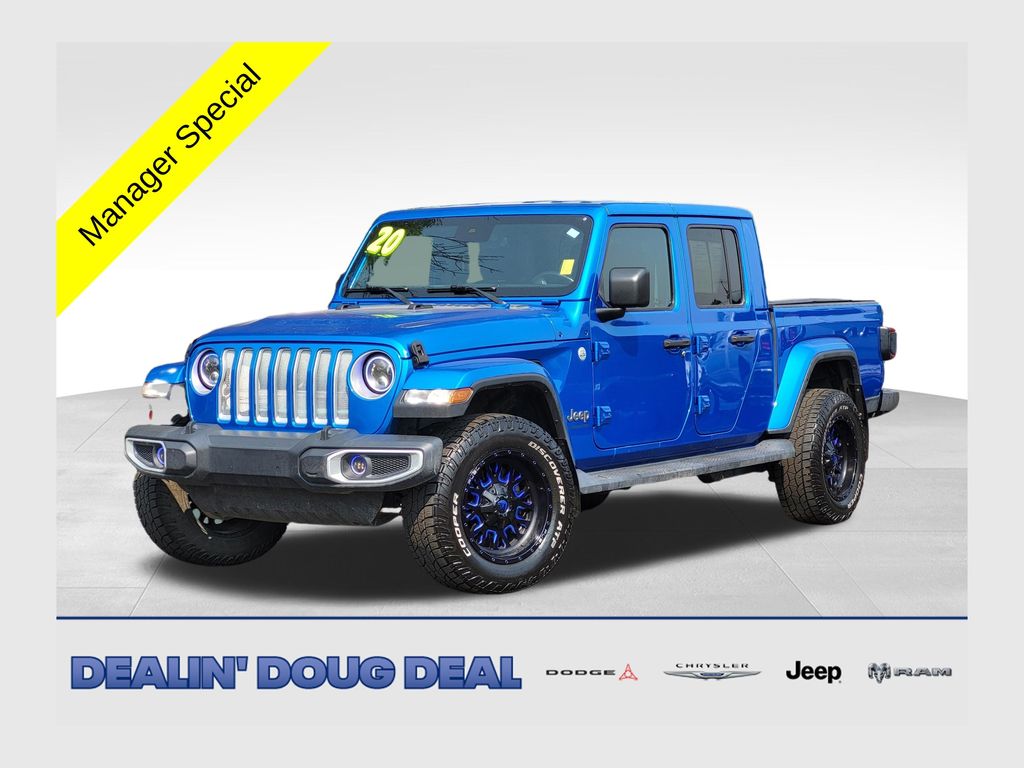 Hydro Blue Pearlcoat 2020 Jeep Gladiator Pickup Truck Four-Wheel Drive 8-Speed Automatic