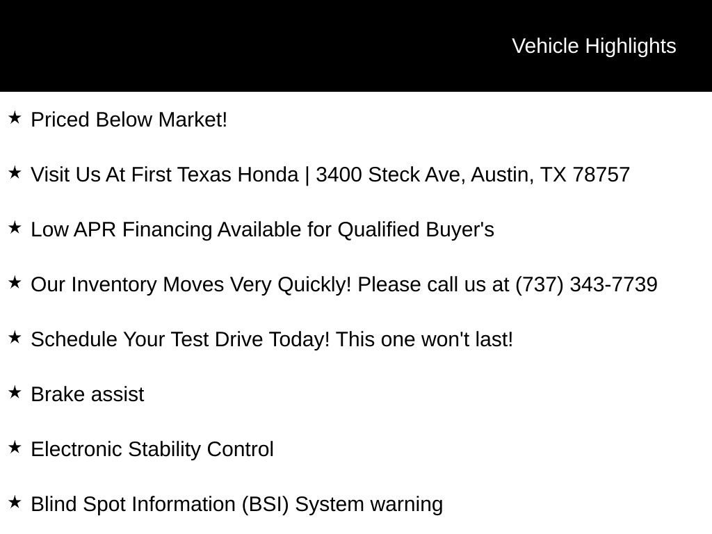 Used Car 2024 Honda Cr-v Hybrid  Sport-l For Sale Under $40,000 In Austin, Texas