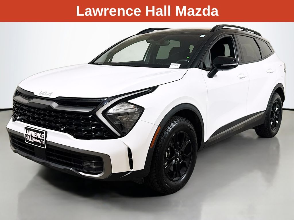 Glacier White Pearl/Ebony Black Roof 2023 Kia Sportage SUV / Crossover All-Wheel Drive 8-Speed Automatic