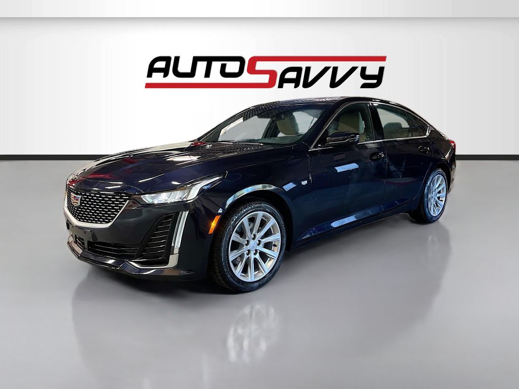 Used 2021 Dark Moon Blue Metallic Cadillac Luxury image 3