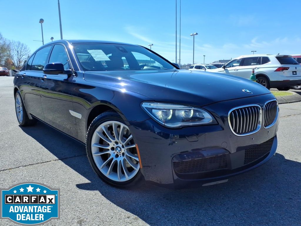 Imperial Blue Metallic 2015 BMW 7 Series Sedan All-Wheel Drive 8-Speed Automatic