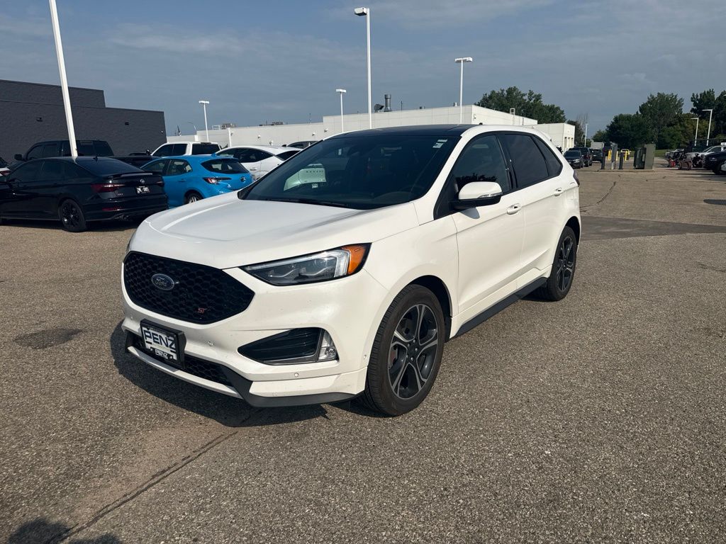 Star White Metallic Tri-Coat 2022 Ford Edge SUV / Crossover All-Wheel Drive 7-Speed Automatic
