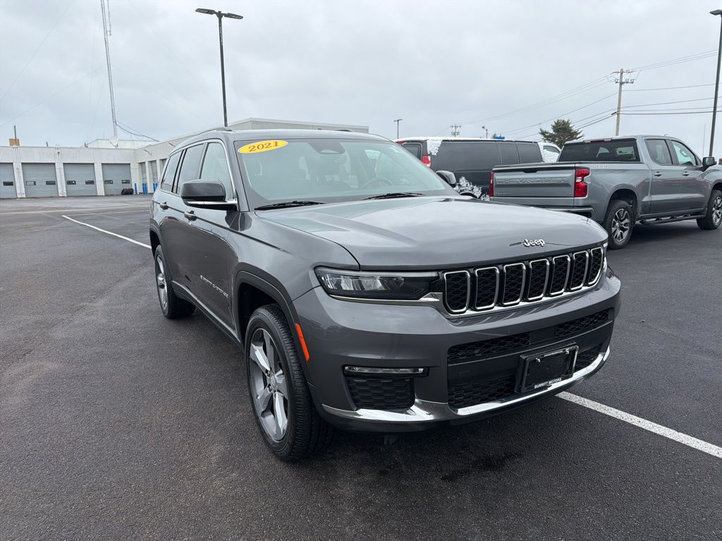 Baltic Gray Metallic Clearcoat 2021 Jeep Grand Cherokee L Limited 4WD SUV / Crossover Four-Wheel Drive 8-Speed Automatic