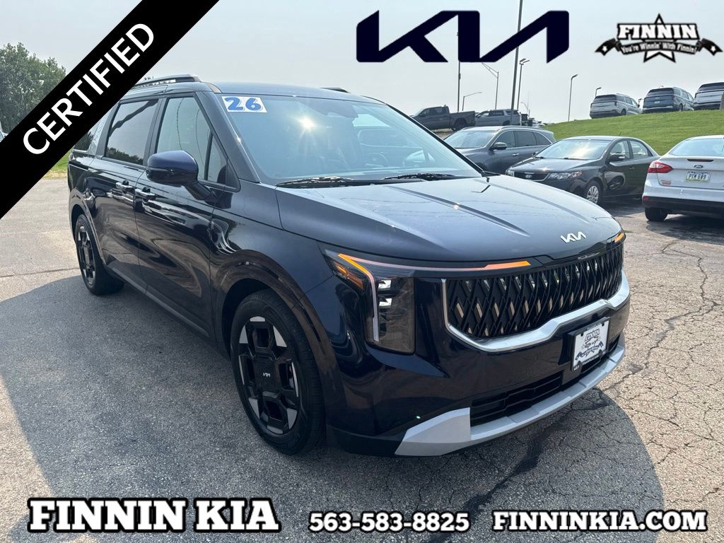 Deep Chroma Blue 2026 Kia Carnival Minivan Front-Wheel Drive 8-Speed Automatic