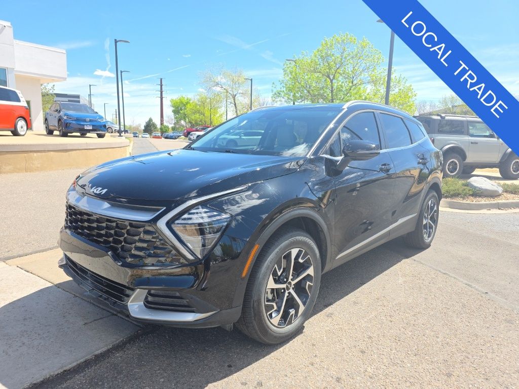 Ebony Black 2025 Kia Sportage EX AWD SUV / Crossover All-Wheel Drive 8-Speed Automatic