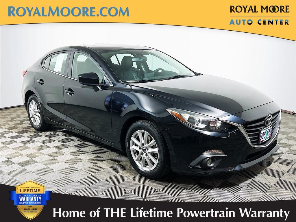 Jet Black Mica 2016 Mazda MAZDA3 i Grand Touring Sedan Front-Wheel Drive 6-Speed Manual