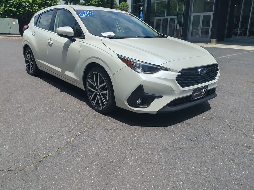 Crystal White Pearl 2024 Subaru Impreza Sport AWD Wagon All-Wheel Drive Continuously Variable Transmission