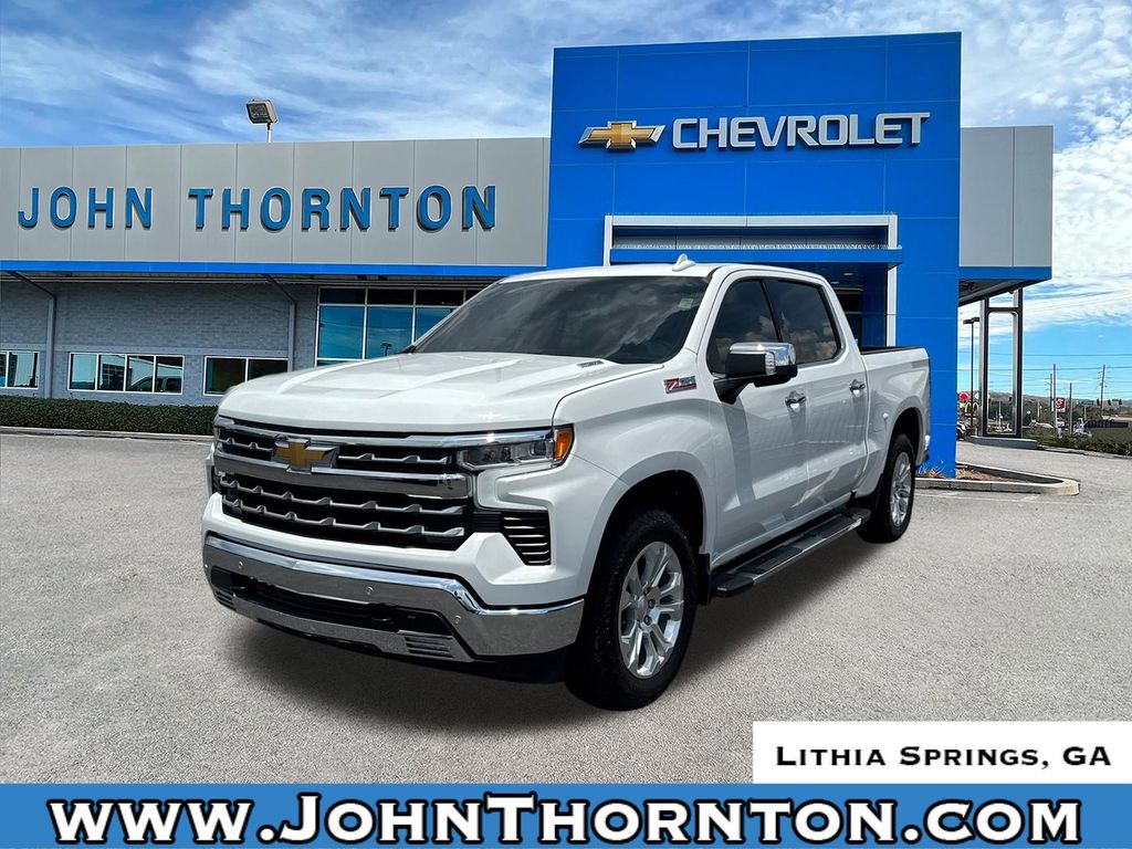 Summit White 2024 Chevrolet Silverado 1500 Pickup Truck Four-Wheel Drive Automatic