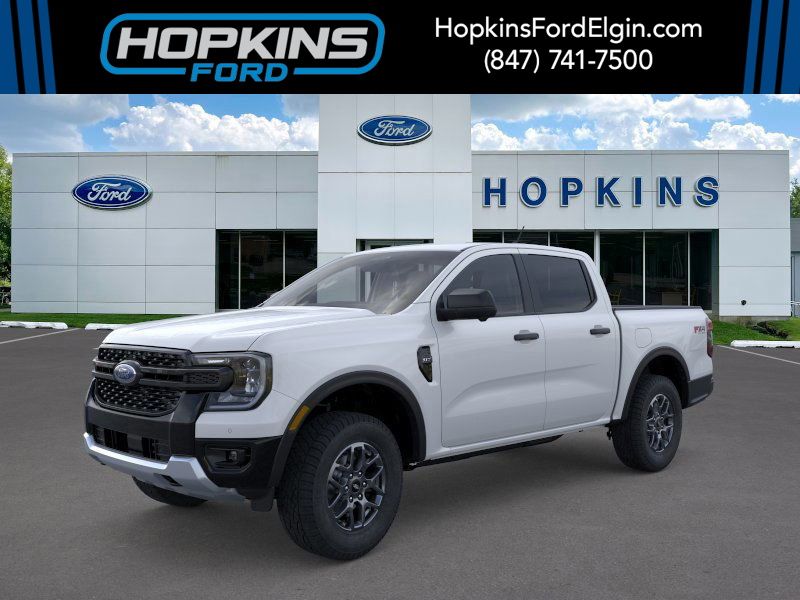 Oxford White 2026 Ford Ranger XLT SuperCrew 4WD Pickup Truck Four-Wheel Drive Automatic