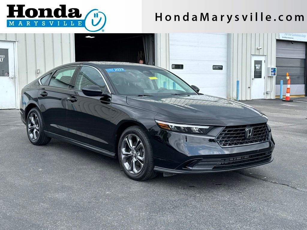 Crystal Black Pearl 2023 Honda Accord Sedan Front-Wheel Drive Continuously Variable Transmission