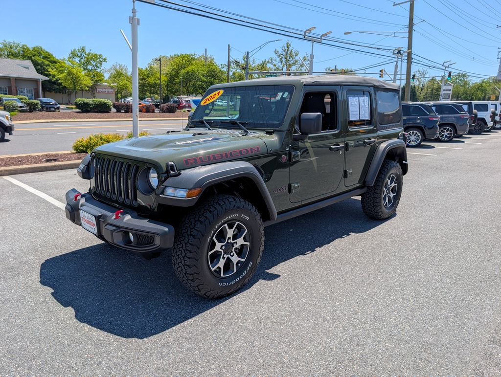 Green Clearcoat 2021 Jeep Wrangler SUV / Crossover Four-Wheel Drive 6-Speed Manual