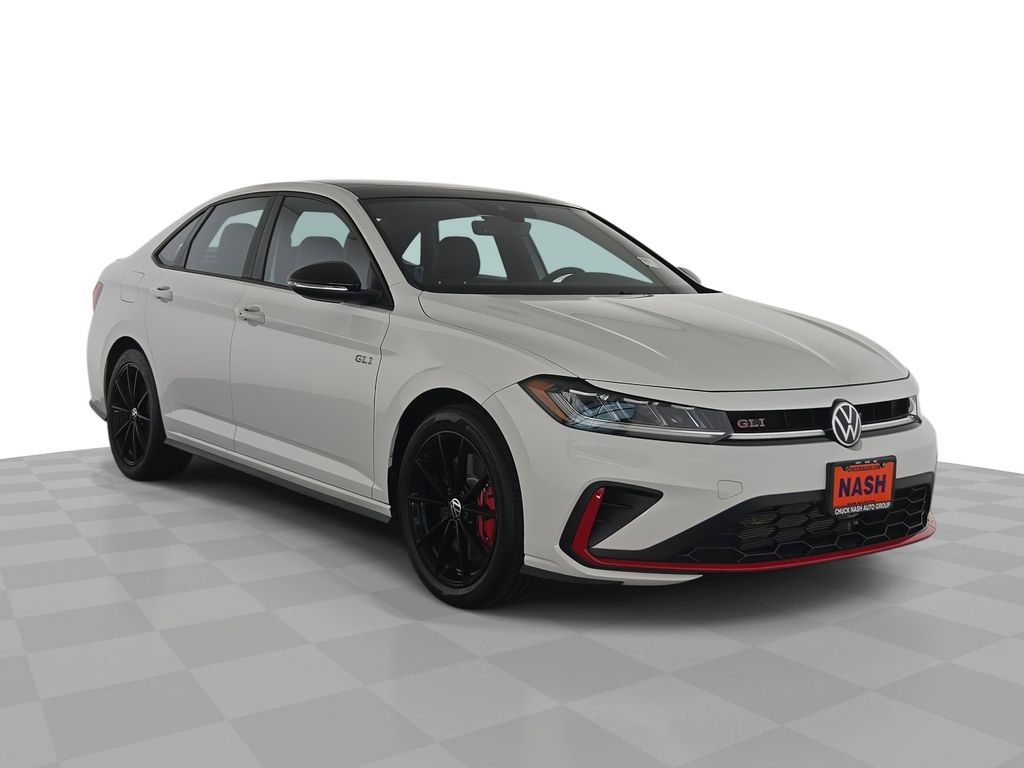 Pure White 2025 Volkswagen Jetta GLI Autobahn FWD Sedan Front-Wheel Drive 6-Speed Manual