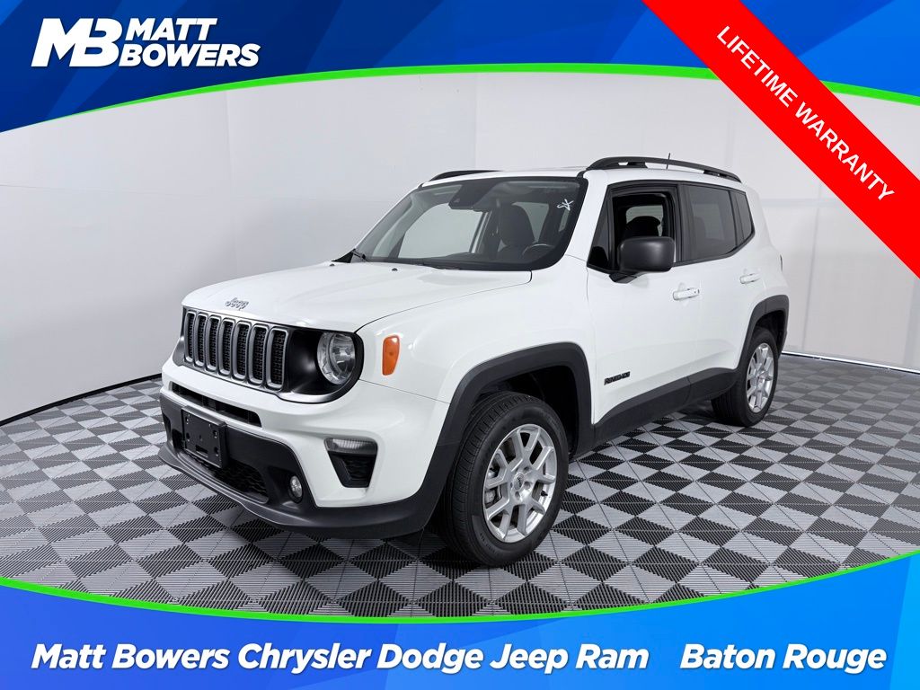 Alpine White Clearcoat 2022 Jeep Renegade Latitude 4WD SUV / Crossover Four-Wheel Drive 9-Speed Automatic