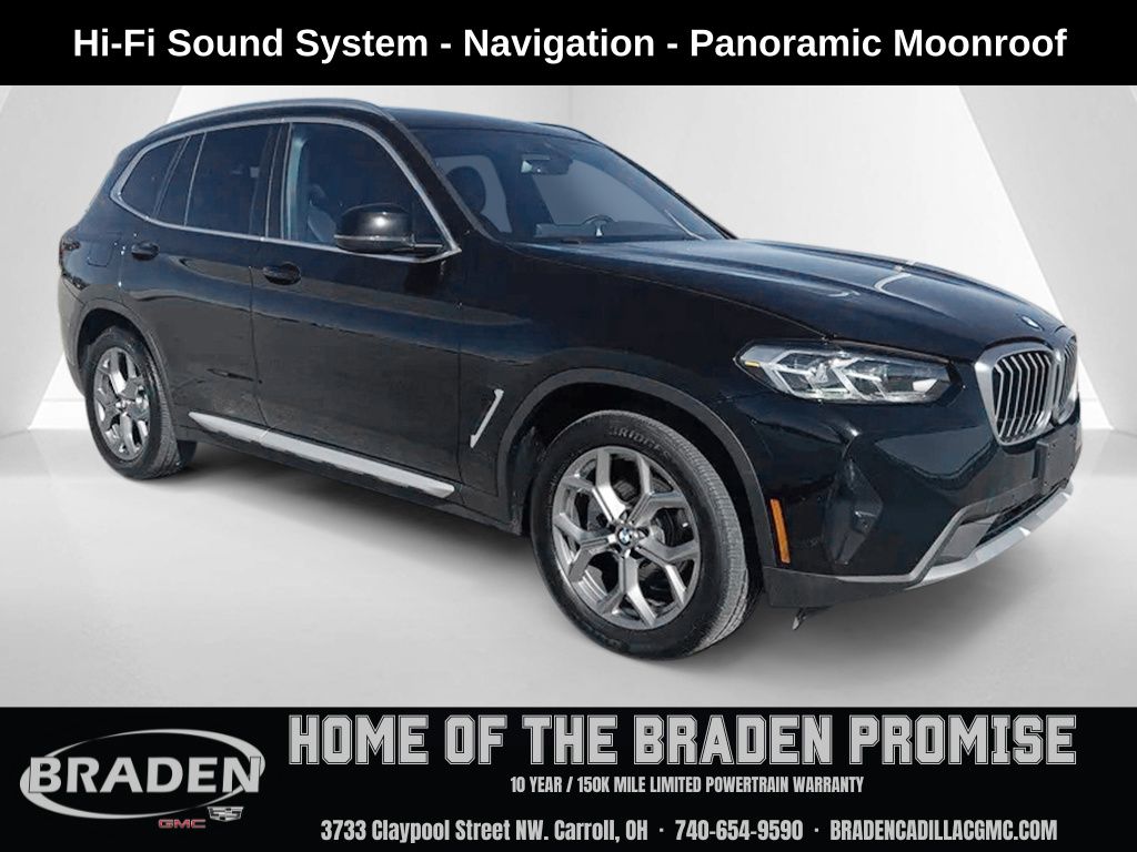 Black Sapphire Metallic 2024 BMW X3 SUV / Crossover All-Wheel Drive 8-Speed Automatic