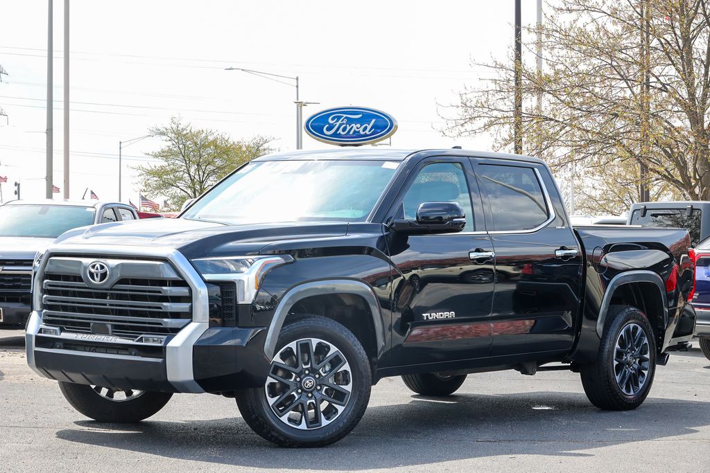 Midnight Black Metallic 2025 Toyota Tundra Limited CrewMax Cab 4WD Pickup Truck Four-Wheel Drive Automatic