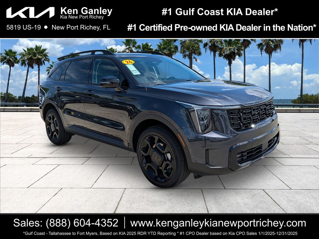 Gray 2026 Kia Sorento X-Line SX AWD SUV / Crossover All-Wheel Drive 8-Speed Dual Clutch