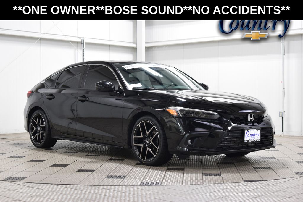 Black 2022 Honda Civic Hatchback Hatchback Front-Wheel Drive Continuously Variable Transmission