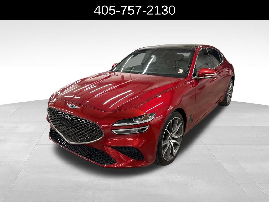 Havana Red 2022 Genesis G70 2.0T RWD Sedan Rear-Wheel Drive 8-Speed Automatic