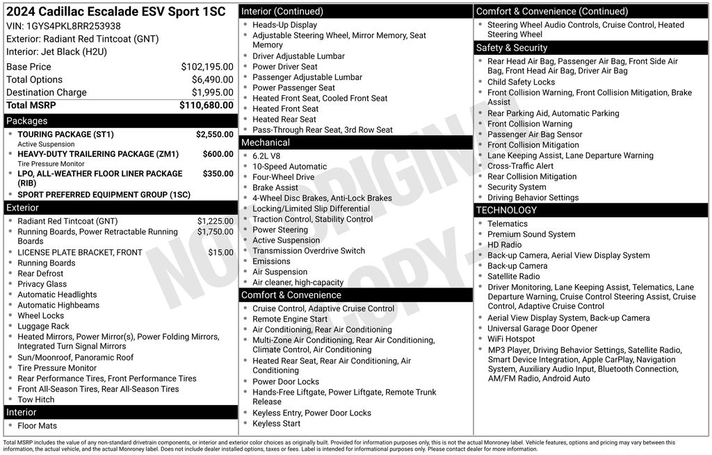 Used 2024 Cadillac Escalade ESV SUV