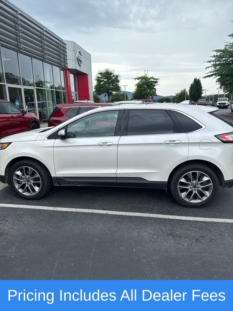 White Platinum Metallic Tri-Coat 2015 Ford Edge SUV / Crossover All-Wheel Drive 6-Speed Automatic