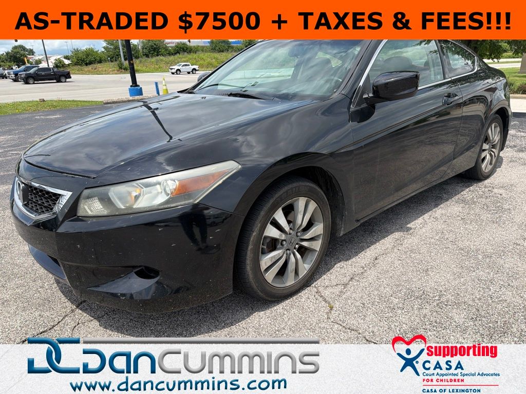 Black 2009 Honda Accord Coupe Coupe Front-Wheel Drive 5-Speed Automatic Overdrive