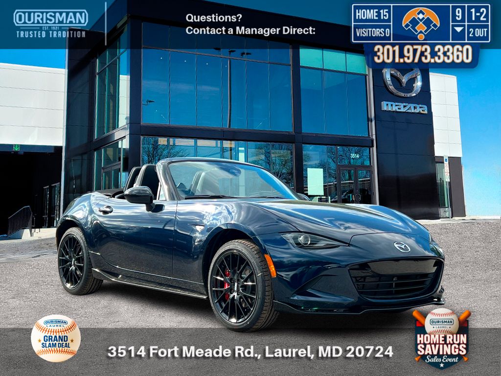 Crystal Blue 2026 Mazda MX-5 Miata Club RWD Convertible Rear-Wheel Drive 6-Speed Manual