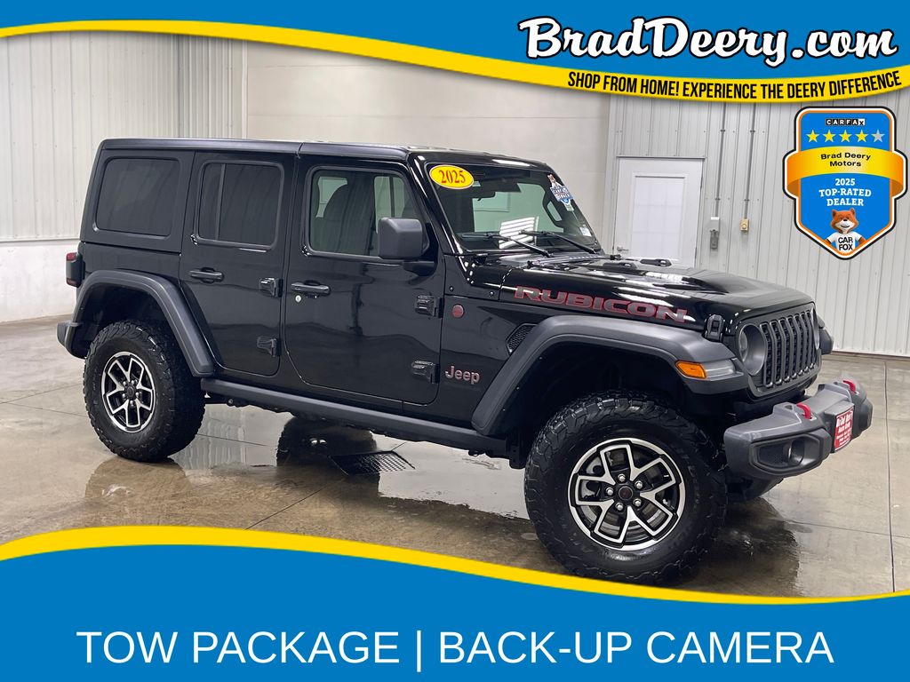 Black Clearcoat 2025 Jeep Wrangler SUV / Crossover Four-Wheel Drive 8-Speed Automatic
