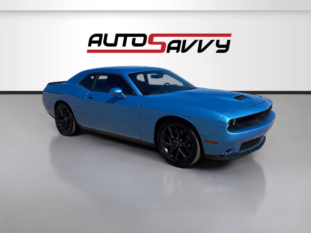 B5 Blue Pearlcoat 2023 Dodge Challenger Coupe Rear-Wheel Drive 6-Speed Manual