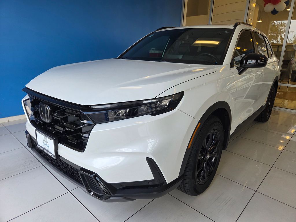 White 2024 Honda CR-V Hybrid SUV / Crossover All-Wheel Drive Continuously Variable Transmission