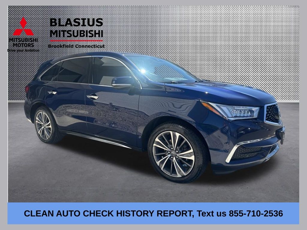 Blue 2019 Acura MDX SH-AWD with Technology Package SUV / Crossover All-Wheel Drive 9-Speed Automatic