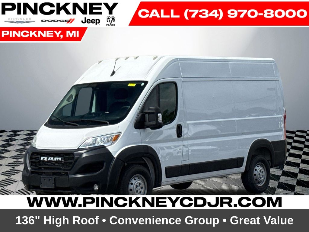 Bright White Clearcoat 2023 RAM ProMaster Van Front-Wheel Drive 9-Speed Automatic