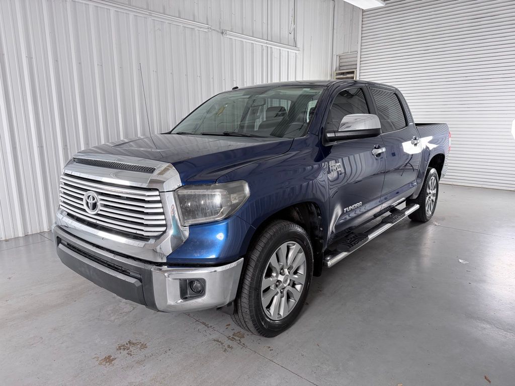 Blue Ribbon Metallic 2014 Toyota Tundra Limited CrewMax 5.7L Pickup Truck 4X2 6-Speed Automatic Overdrive
