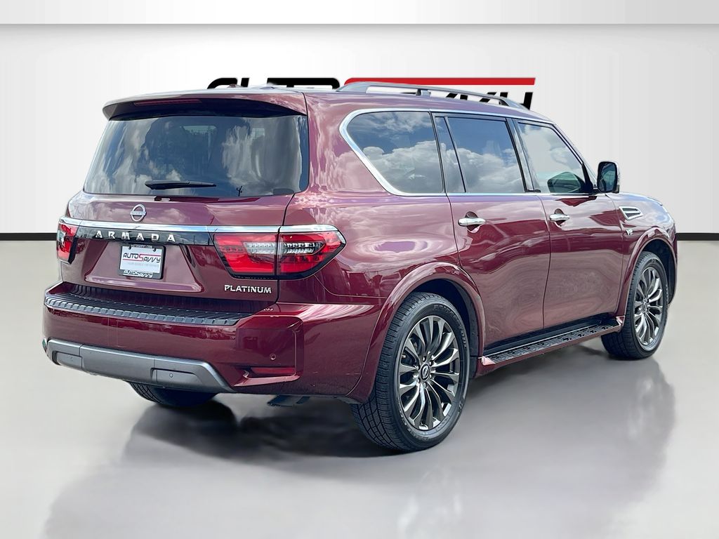 2021 Nissan Armada Platinum Red at Joe Myers Mazda Kia
