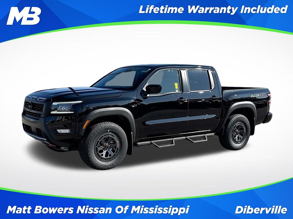 Super Black 2026 Nissan Frontier PRO-4X Crew Cab 4WD Pickup Truck Four-Wheel Drive 9-Speed Automatic Overdrive