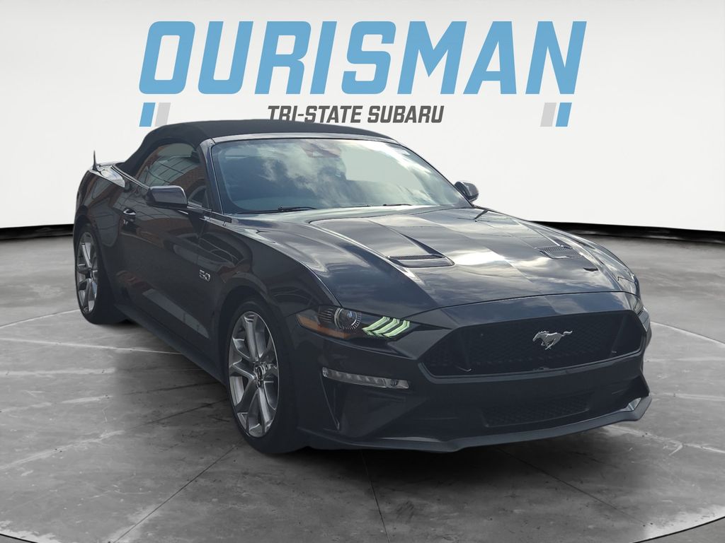 Gray 2022 Ford Mustang GT Premium Convertible RWD Convertible Rear-Wheel Drive Automatic