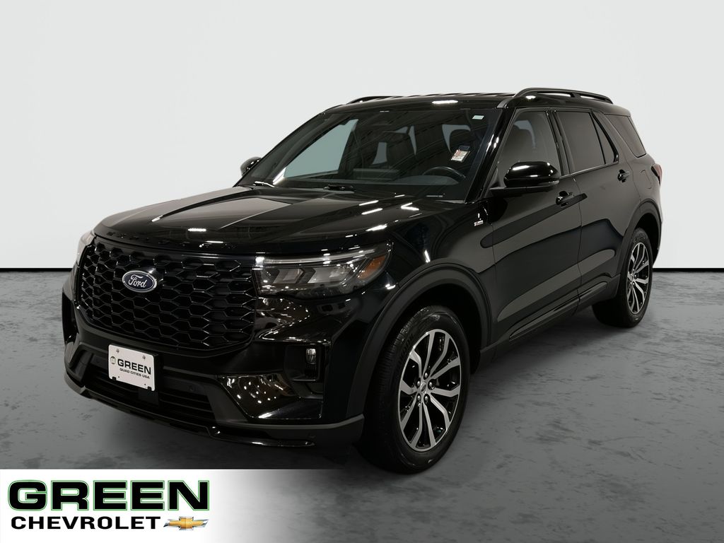 Agate Black Metallic 2025 Ford Explorer SUV / Crossover All-Wheel Drive Automatic