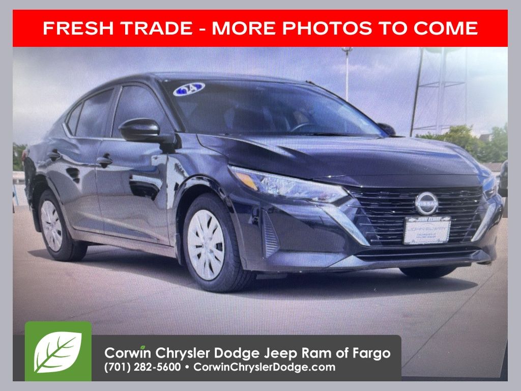 Super Black 2024 Nissan Sentra Sedan Front-Wheel Drive Continuously Variable Transmission