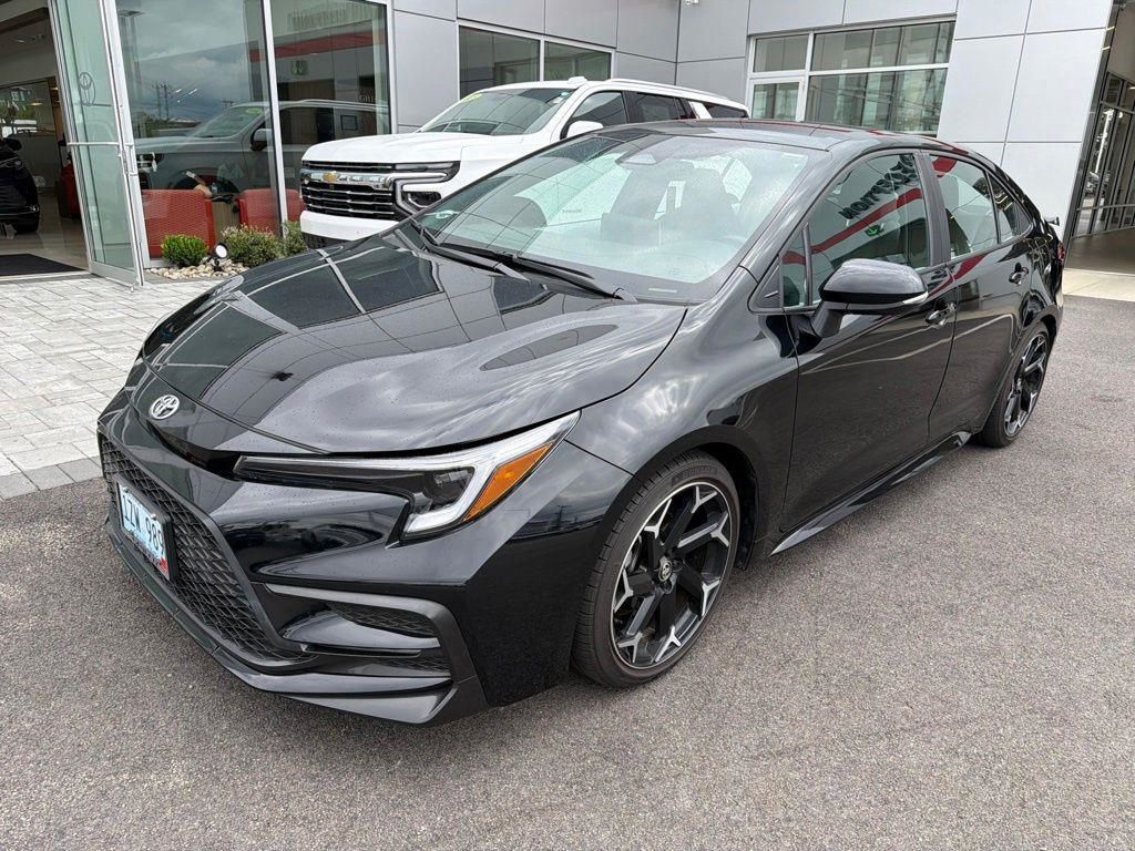 Midnight Black Metallic 2025 Toyota Corolla Sedan Front-Wheel Drive Continuously Variable Transmission