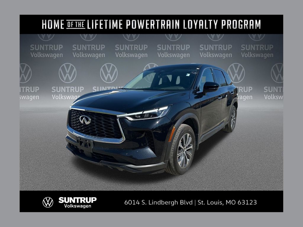 Mineral Black 2025 INFINITI QX60 Pure FWD SUV / Crossover Front-Wheel Drive 9-Speed Automatic