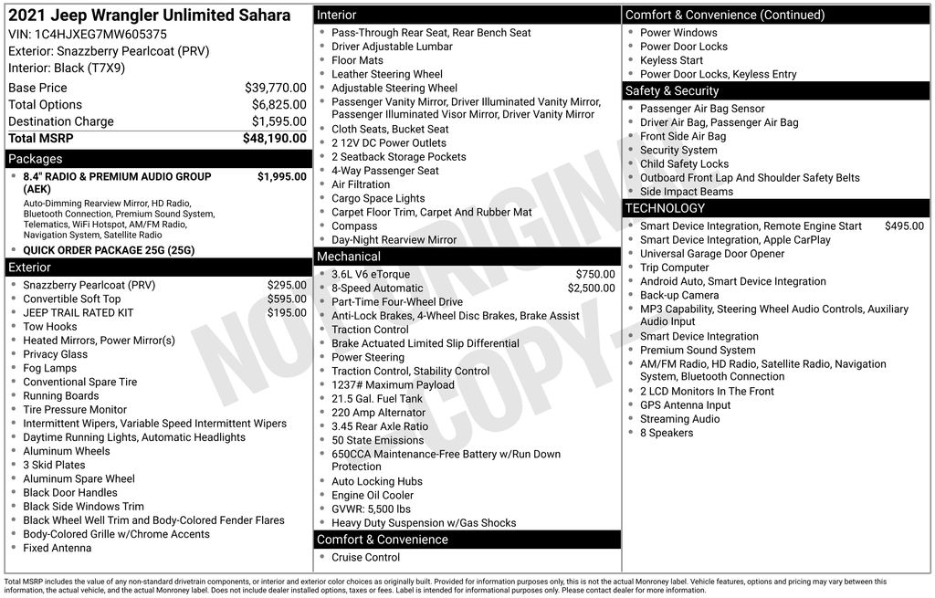Used 2021 Jeep Wrangler SUV