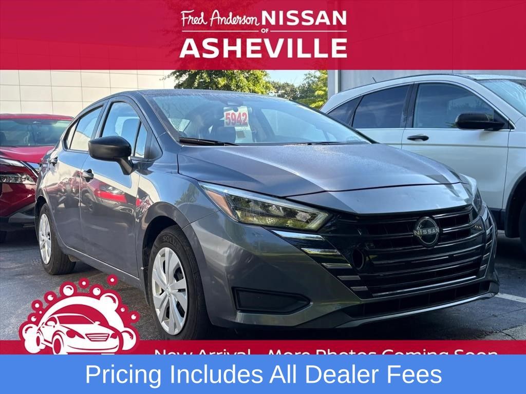 Gray (Gun Metallic) 2025 Nissan Versa Sedan Front-Wheel Drive Continuously Variable Transmission