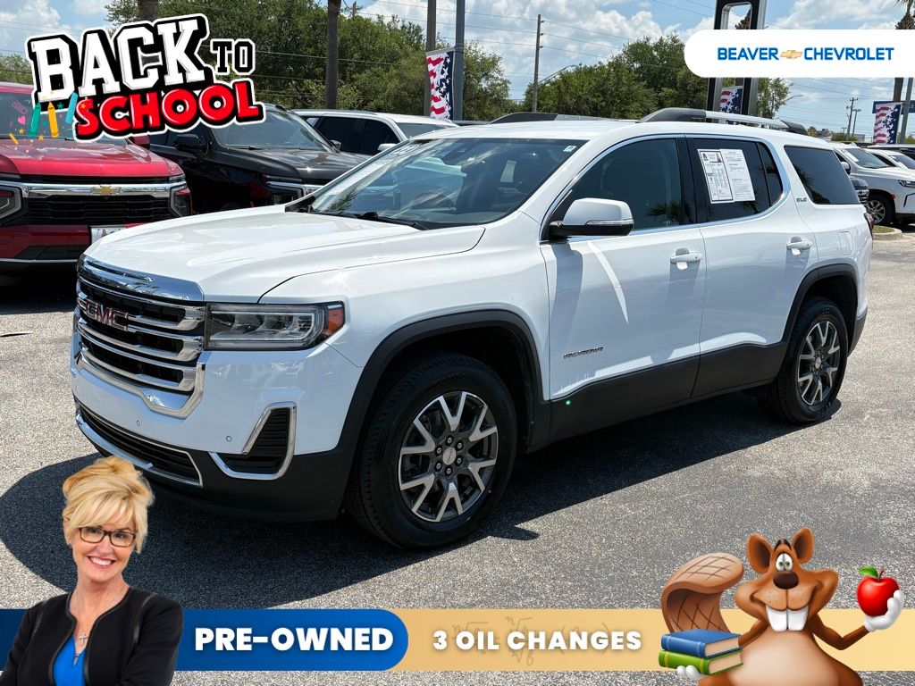 Summit White 2022 GMC Acadia SUV / Crossover Front-Wheel Drive 9-Speed Automatic