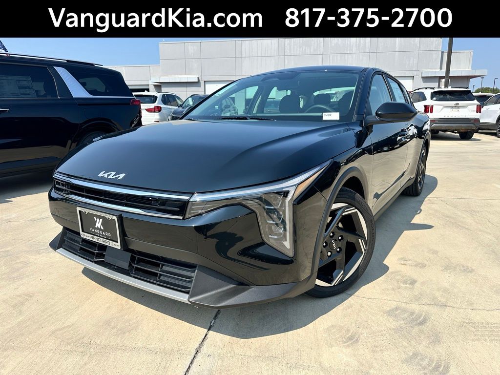 Aurora Black Pearl 2025 Kia K4 EX FWD Sedan Front-Wheel Drive Continuously Variable Transmission