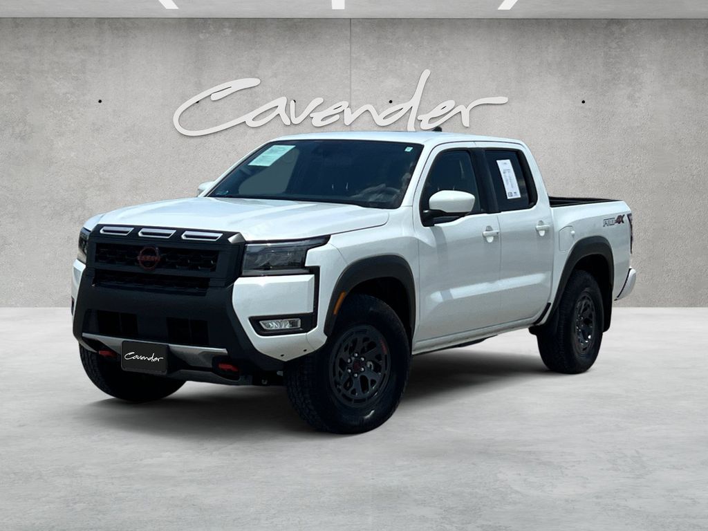 Glacier White 2026 Nissan Frontier Pickup Truck Four-Wheel Drive 9-Speed Automatic Overdrive