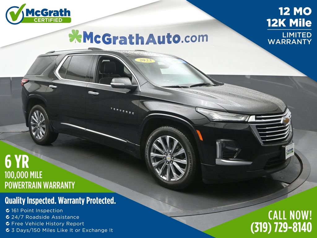 Mosaic Black Metallic 2023 Chevrolet Traverse Premier AWD SUV / Crossover Four-Wheel Drive 9-Speed Automatic