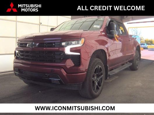 Red 2024 Chevrolet Silverado 1500 RST Crew Cab 4WD Pickup Truck Four-Wheel Drive Automatic
