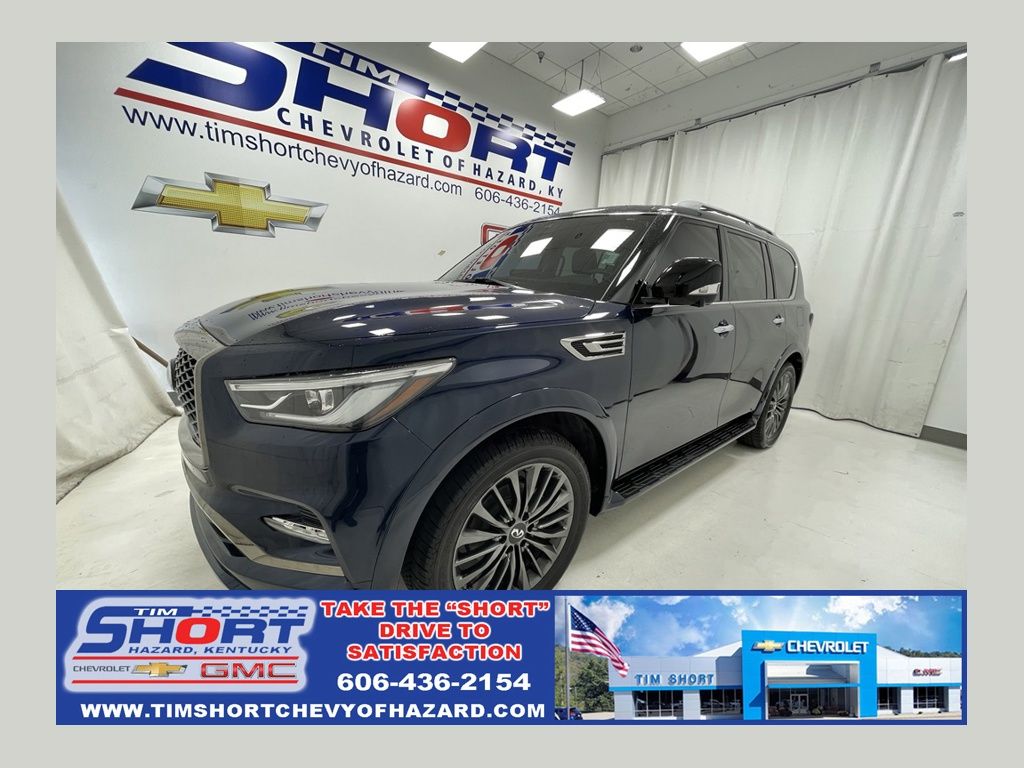 Hermosa Blue 2023 INFINITI QX80 SUV / Crossover All-Wheel Drive 7-Speed Automatic