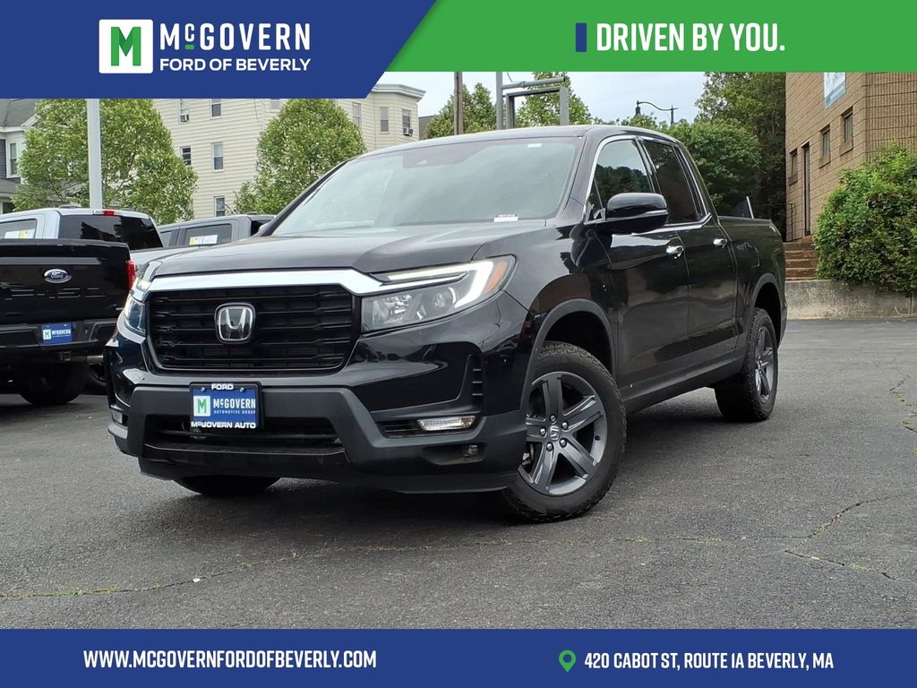 Black 2023 Honda Ridgeline Pickup Truck All-Wheel Drive 9-Speed Automatic